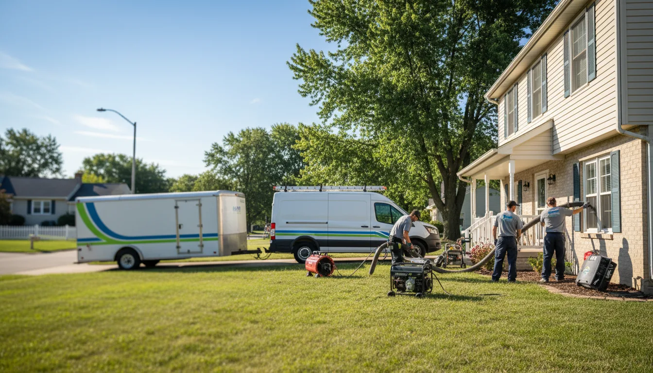 Flooded Basement Restoration And Cleanup With Repair in Vandalia, MT near me